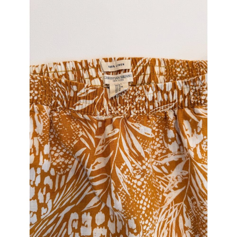 Christian Siriano New York 100% Linen Ruffle Mini Skirt – Women's M - Picture 6 of 9